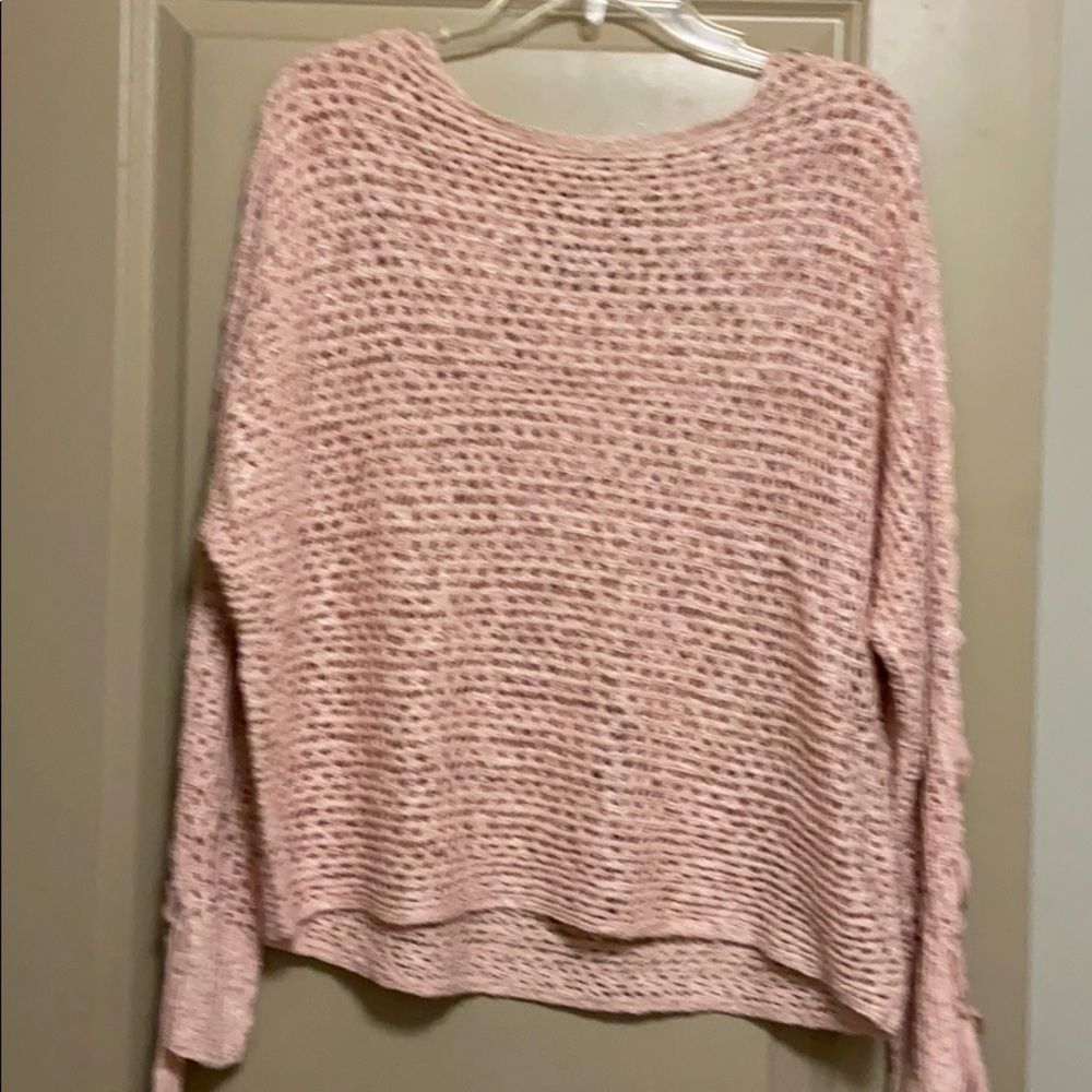 Blush see thru sweater
